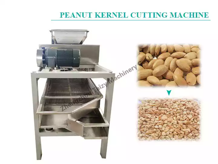 Peanut kernel cutting machine