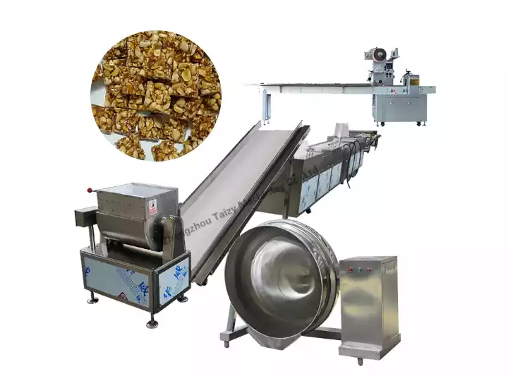 Peanut brittle bar production line