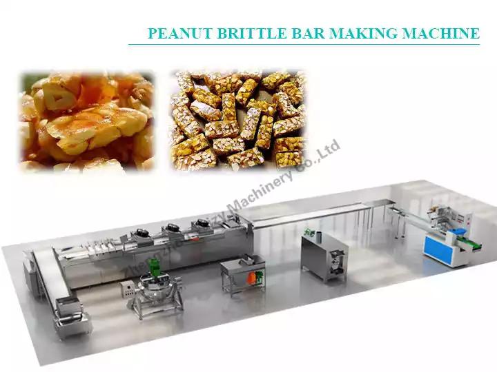 Peanut brittle bar production line